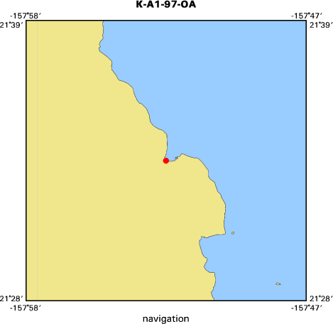 K-A1-97-OA map of where navigation equipment operated