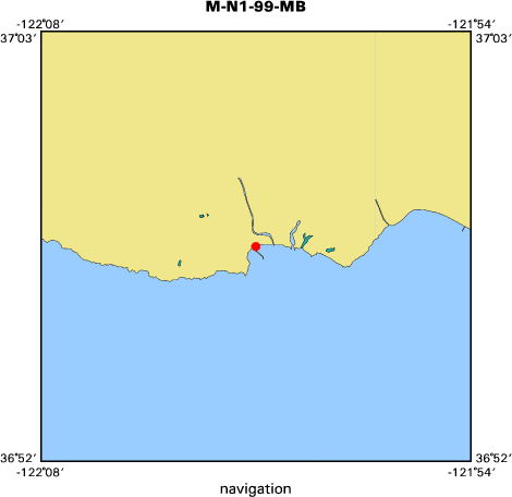 M-N1-99-MB map of where navigation equipment operated