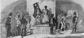 Slave auction at Richmond, Virginia