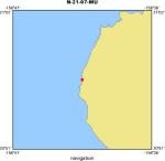N-21-97-MU location map of where navigation equipment operated