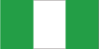 Flag of Nigeria is three equal vertical bands of green (hoist side), white, and green.