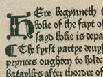 Livre des faits d’armes et de chevalerie. English. Boke of the fayt of armes and of chyualrye. 
