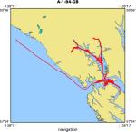 A-1-94-GB location map of where navigation equipment operated