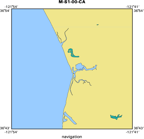 M-S1-00-CA map of where navigation equipment operated