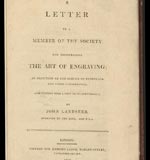 A letter to a member of the Society for Encouraging the Art of Engraving in objection to the scheme of patronage now under consideration, and written with a view to its imp[r]ovement
