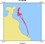 H-1-98-HW location map of where navigation equipment operated