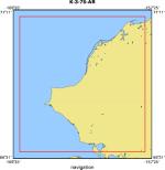 K-3-75-AR location map of where navigation equipment operated