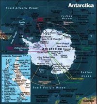 Map of Antarctica