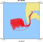 M-1-96-SC location map of where navigation equipment operated