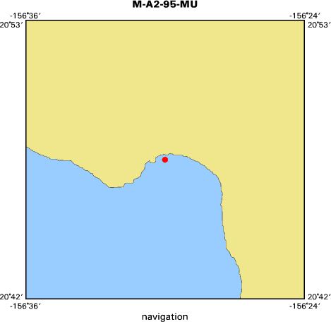 M-A2-95-MU map of where navigation equipment operated