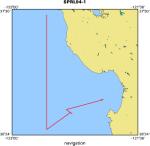 SPRL94-1 location map of where navigation equipment operated