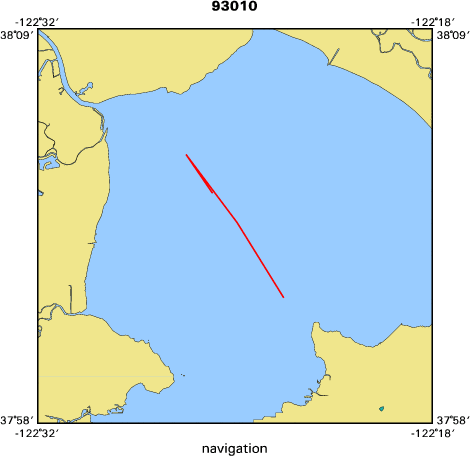 93010 map of where navigation equipment operated