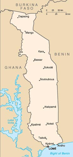 image: Map of Togo