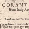 Thumbnail Image of "Front page of Corant or Weekly Newes"