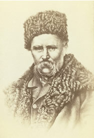 Image of Taras Shevchenko.  From the George Kennan Collection, Library of Congress.  Click on image to enlarge