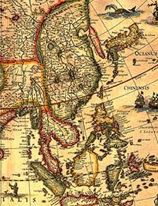Map of the continent of Asia from Toonneel des Aerdriicx