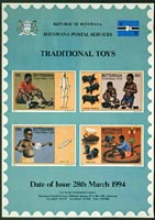 poster reproducing Botswanan postage stamps