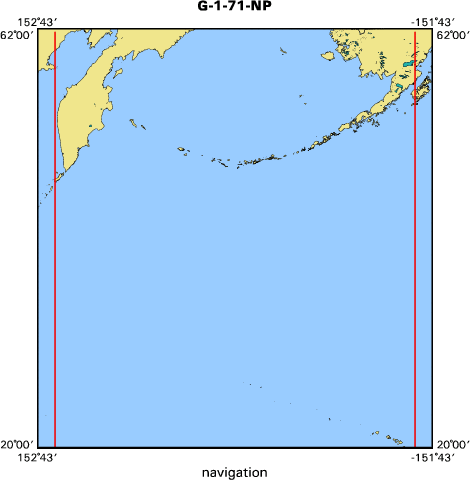 G-1-71-NP map of where navigation equipment operated