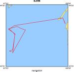 SJHN location map of where navigation equipment operated