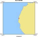 N-21-96-MU location map of where navigation equipment operated