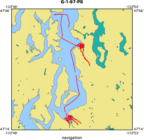 G-1-97-PS map of where navigation equipment operated