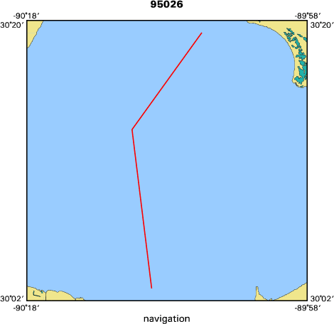 95026 map of where navigation equipment operated