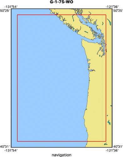 G-1-75-WO map of where navigation equipment operated