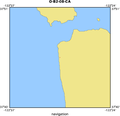 O-B2-08-CA map of where navigation equipment operated