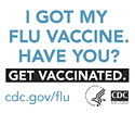 I got my flu vaccine.  Have you? Get Vaccinated. cdc.gov/flu