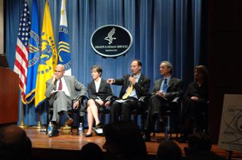 Deputy Secretary Troy takes a question from the audience during the Q&A session with participants.
