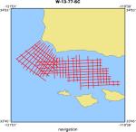 W-13-77-SC location map of where navigation equipment operated