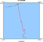 V-12-65-NP location map of where navigation equipment operated