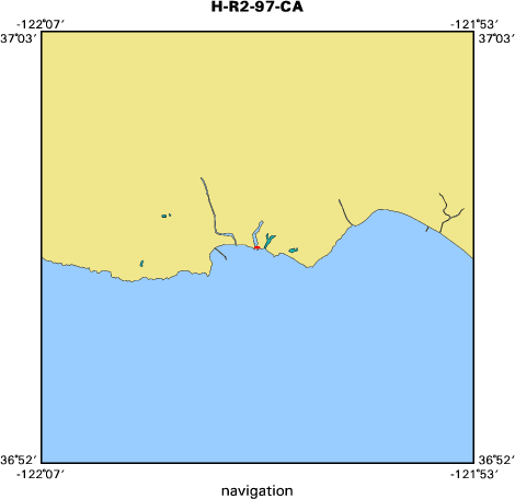 H-R2-97-CA map of where navigation equipment operated