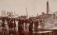 Panoramic Photograph of the Baltimore Fire, February 27, 1904