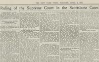 Ruling of the Supreme Court in the Scottsboro Case