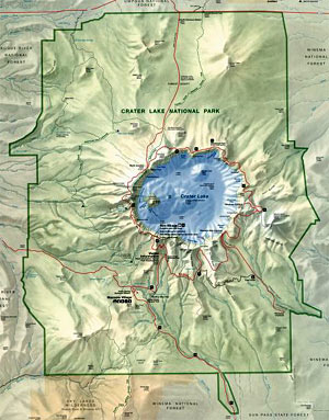 Image of Crater Lake Map