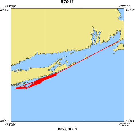 97011 map of where navigation equipment operated