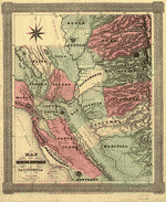 Map of mining district of California