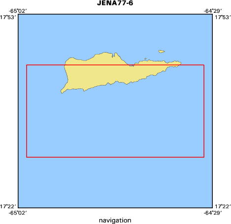 JENA77-6 map of where navigation equipment operated