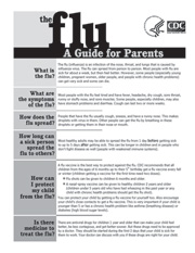 The Flu A Guide for Parents
