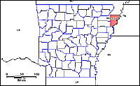 Map of Declared Counties for Emergency 3125