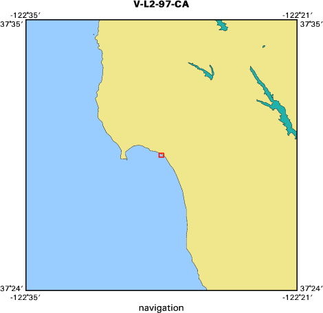 V-L2-97-CA map of where navigation equipment operated