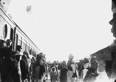 Native Americans at the Train Station