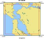 B-1-65-SF location map of where navigation equipment operated