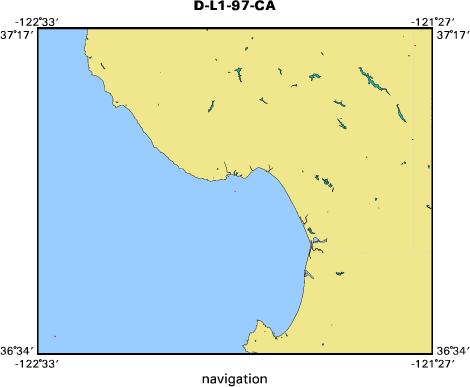 D-L1-97-CA map of where navigation equipment operated