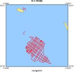 V-1-75-SC location map of where navigation equipment operated