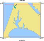 J-1-87-DE location map of where navigation equipment operated