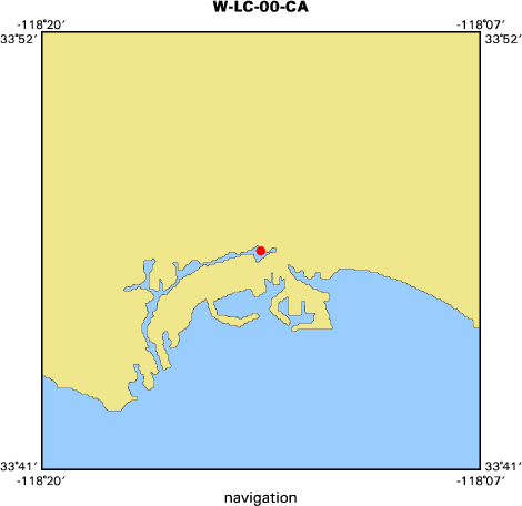 WKC00CA map of where navigation equipment operated