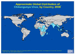 Chikungunya Virus World Map