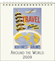 Around the World 2009 Cavallini Easel Calendar